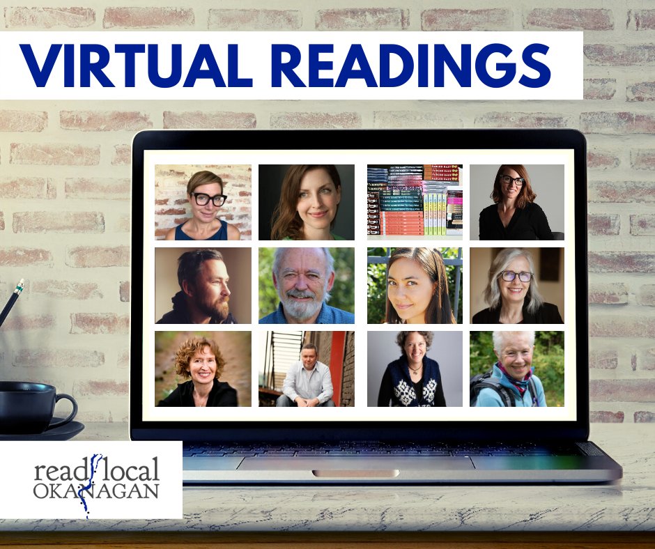 readokanagan's tweet photo. 📣📣📣Please join us for a special #virtualreading series with #readlocalokanagan writers and in support of arts non-profits in our valley!!! 
Learn more and register to save your spot! https://t.co/7bPFrO9SZR #Kelowna #VernonBC #Penticton #LakeCountry #Okanagan #BecauseArt https://t.co/IMDH0U9Rmi