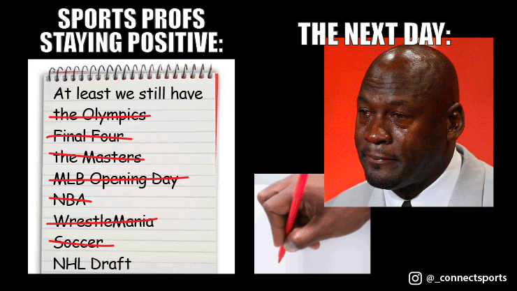 _connectsports's tweet photo. Hang in there.
#sportsindustry #sportsprofs #sportsplanners https://t.co/8IP87hAzjE