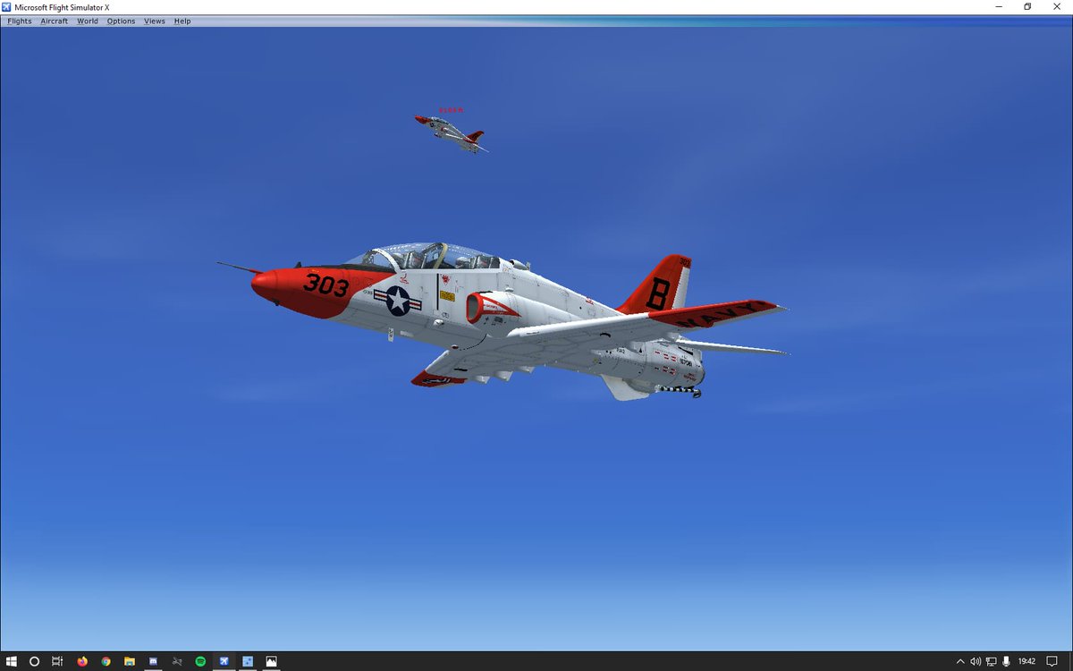 FLOANVirtual's tweet photo. #IntermediateFlightTraining - Vuelo de adiestramiento con el #T45C de #TIGER80A 🐯 & #TIGER05A 🐯, supervisados por nuestro instructor #TIGER04 🐯, pilotos de nuestra #NovenaEscuadrillaVirtual 🇪🇸, destinados en el #TW1 & #VT9 "Tigers" de #NASMeridian (KNMM - Mississippi) 🇺🇸 https://t.co/z8Me8Xauo1