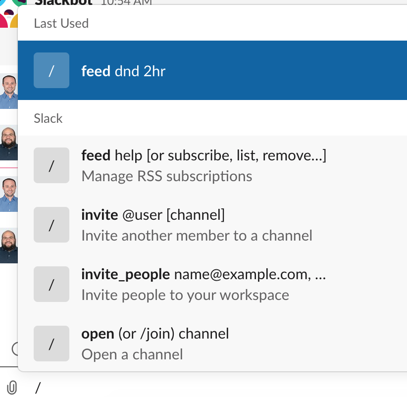 SteveKanter's tweet photo. @SlackHQ @katieMsipos Yesterday, /dnd worked for me, while my colleagues were reporting that our Zoom and Giphy integrations were broken but they worked for me as well. Today, I can't use /dnd or any slash command. Help? MAS version, installed via MDM. https://t.co/WCGHjaphOb