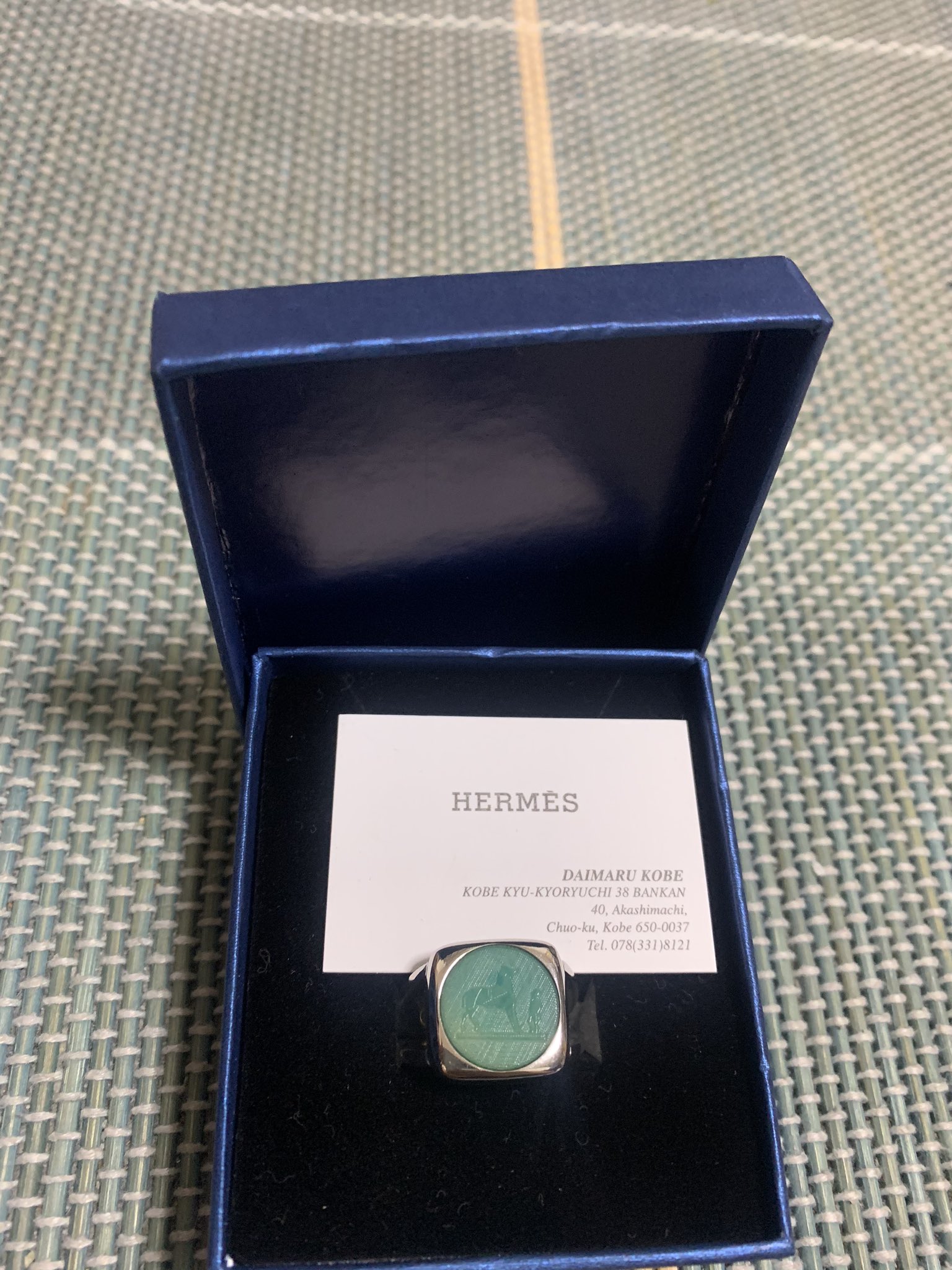 大人気の 超希少 HERMES キングヌー 常田 コロゾリング リング
