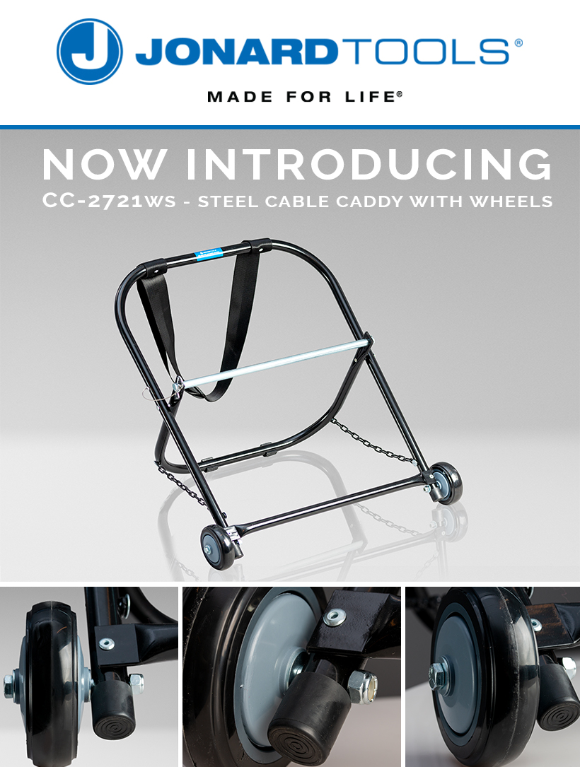 JonardTools's tweet image. See our new cable caddy with wheels! #cable #caddy #cableholder #cableinstallation - mailchi.mp/jonard.com/cab…