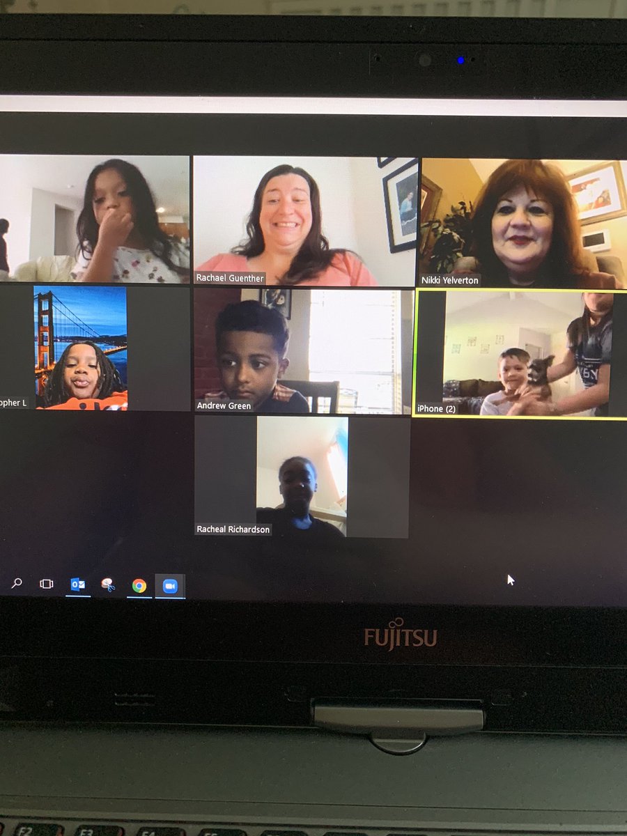 GuentherRachael's tweet image. Another successful zoom meeting! To say I miss them is an understatement. Having to explain the unknown to them was hard. #kindermagic #roped2learn #imissmystudents #kleinfamily @KaiserKISD