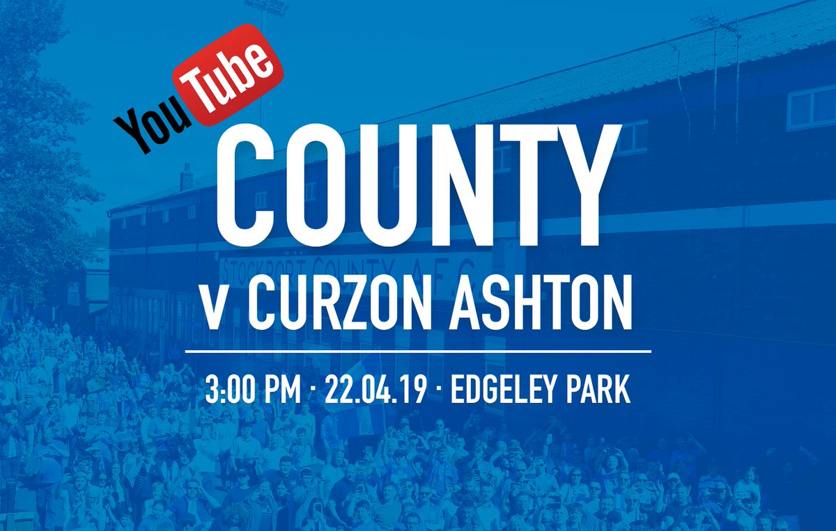StockportCounty's tweet photo. ICYMI | Tomorrow's massive game at home to Curzon Ashton will be streamed live on Youtube from 2:55pm, as the Hatters look to bounce back from defeat at Chorley, and keep the title race alive!

Score predictions for this one, County fans? 🤔 https://t.co/1RLtIWZcFm