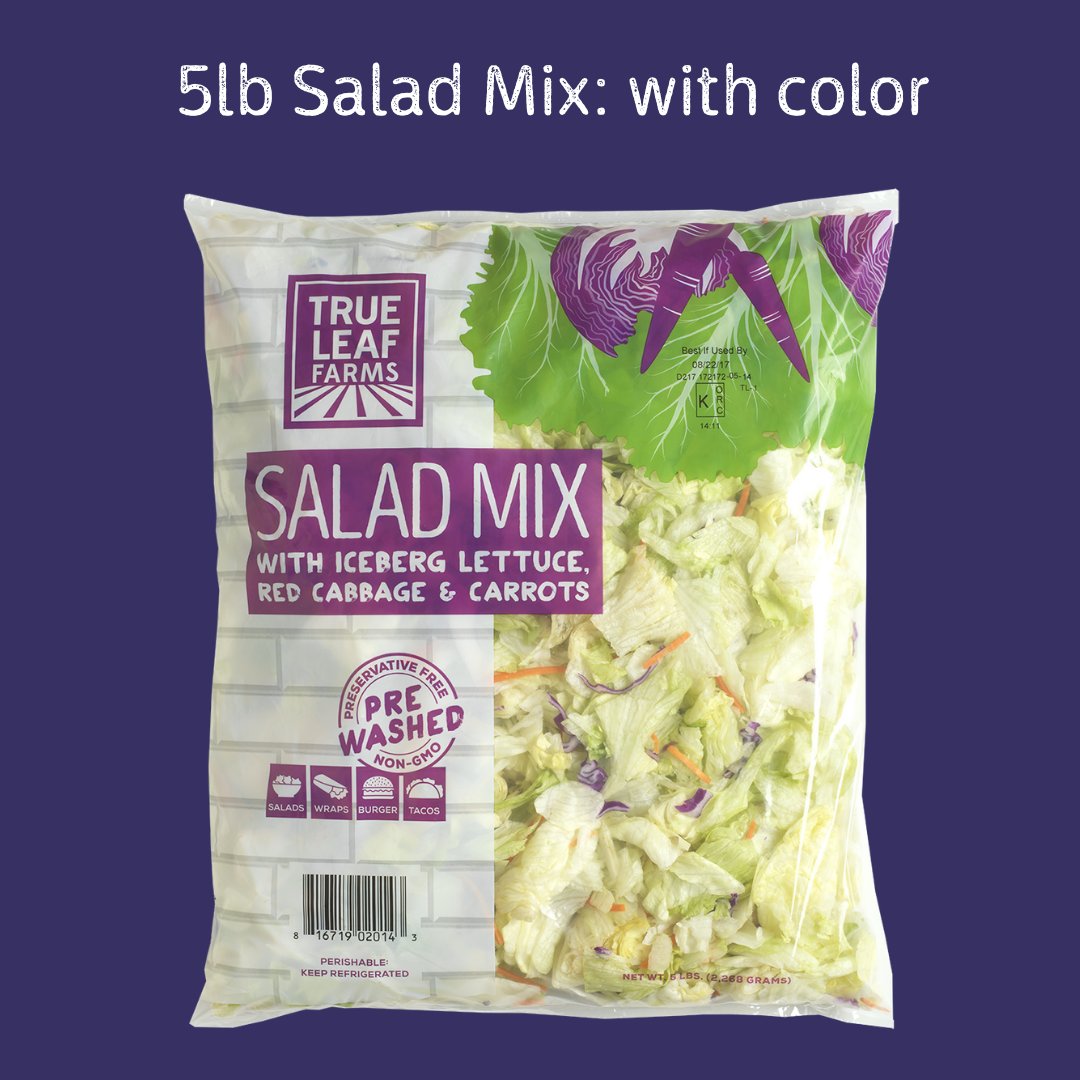 Church_Brothers's tweet photo. Both our Salad Mix and Iceberg and Romaine Blend come in 5lb poly bags. Both great for salads, subs, wraps and tacos! #clubpack #retail #iceberg #WeRSaladGrowers https://t.co/6yRKVUR1Ou