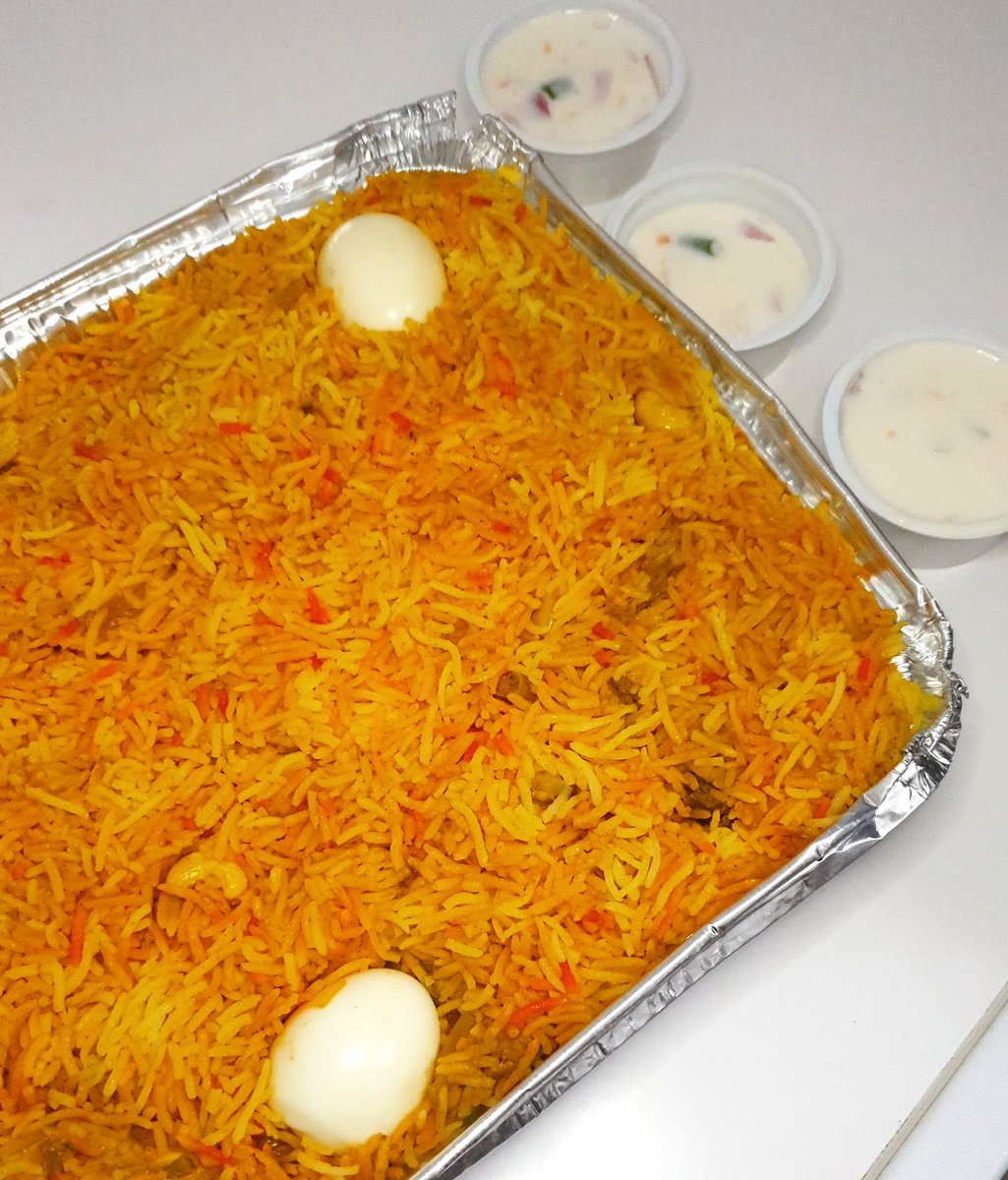 DeeM979's tweet photo. Tried the chicken biriyani group Pack from @MvMamak , fragrant, flavorful and delicious,  loved the big portioned rice wished there were bit more pieces of chicken though. https://t.co/LApcIjoqdZ