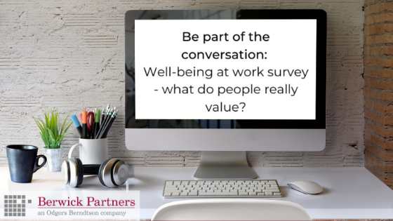 BerwickTalent's tweet photo. Confronted by the current crisis, employee well-being and mental health has never been of greater importance to employers and employees. But what do you, and your teams really value?  - Take part in our well-being survey to voice your opinions. https://t.co/7vzVWtEQ3S https://t.co/Hn5QQoEXGH