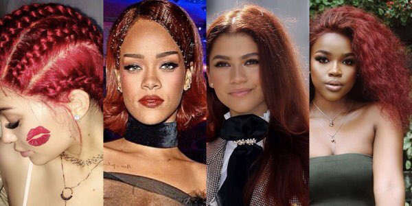 rubybox_beauty's tweet photo. We love these bold red looks from @MelodyMolale , @KylieJenner @rihanna and @Zendaya – which is your fav look?
See the vibrant red hair you love last longer with John Frieda Radiant Red Boosting Shampoo & Conditioner. ❤
#rubybox #rubyboxred #johnfriedasa #RadiantRed https://t.co/fRBcdKhxYK