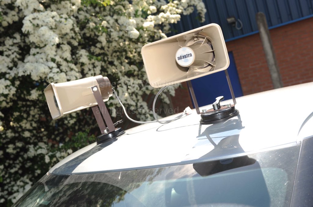 Fisherav's tweet image. need to get the word out on the street?  We have car top speakers to hire you can play audio/music through them or just talk to the world!⁠⠀
#carspeakers #gettingthewordout #portablespeakers #cartopspeakers #avhire #pahire #soundhire #eventprofs #fisherav #lovewhatwedo