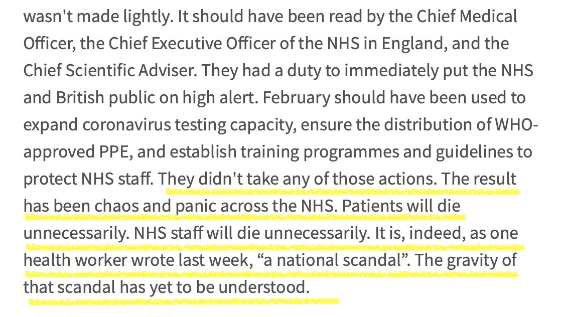 mattuthompson's tweet photo. Blimey. Medical journal @TheLancet not pulling any punches this week. 

"Patients and NHS staff will die unnecessarily"

"A national scandal"

#coronavirus

https://t.co/LSo7lukn1j https://t.co/Nrqxwp1yCm