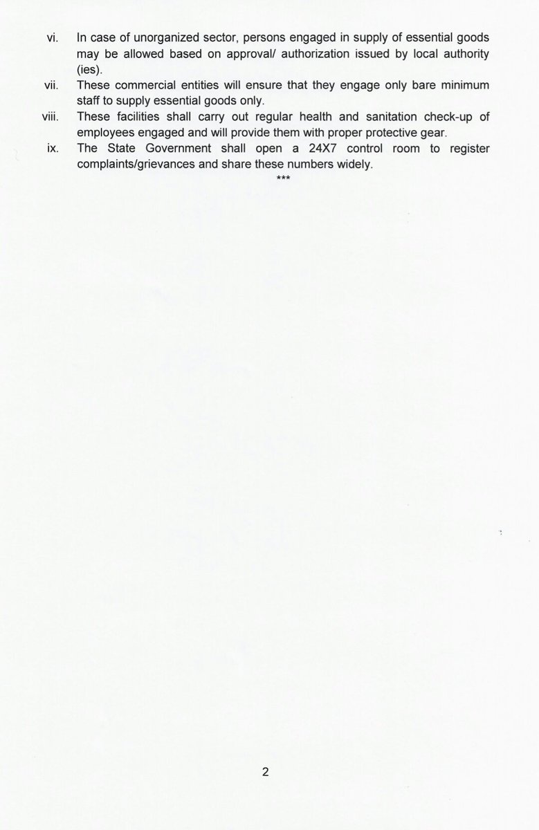 DelhiPolice's tweet image. Delivery of essential services and commodities is allowed without any restrictions. Pls refer to attached SOP from the Govt.
#LockdownQuery