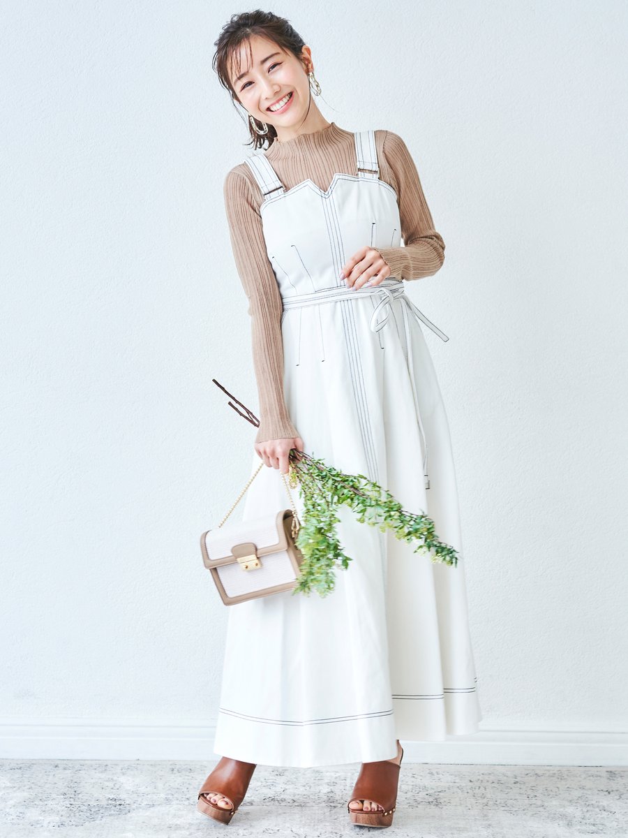 Mercuryduo Pa Twitter Zozotown ステッチが今年らしい 愛されワンピース カラーステッチジャンスカ 田中みな実さんの着用アイテムは コチラからチェック T Co Thpu613ei0 Mercuryduo マーキュリーデュオ 田中みな実 T Co