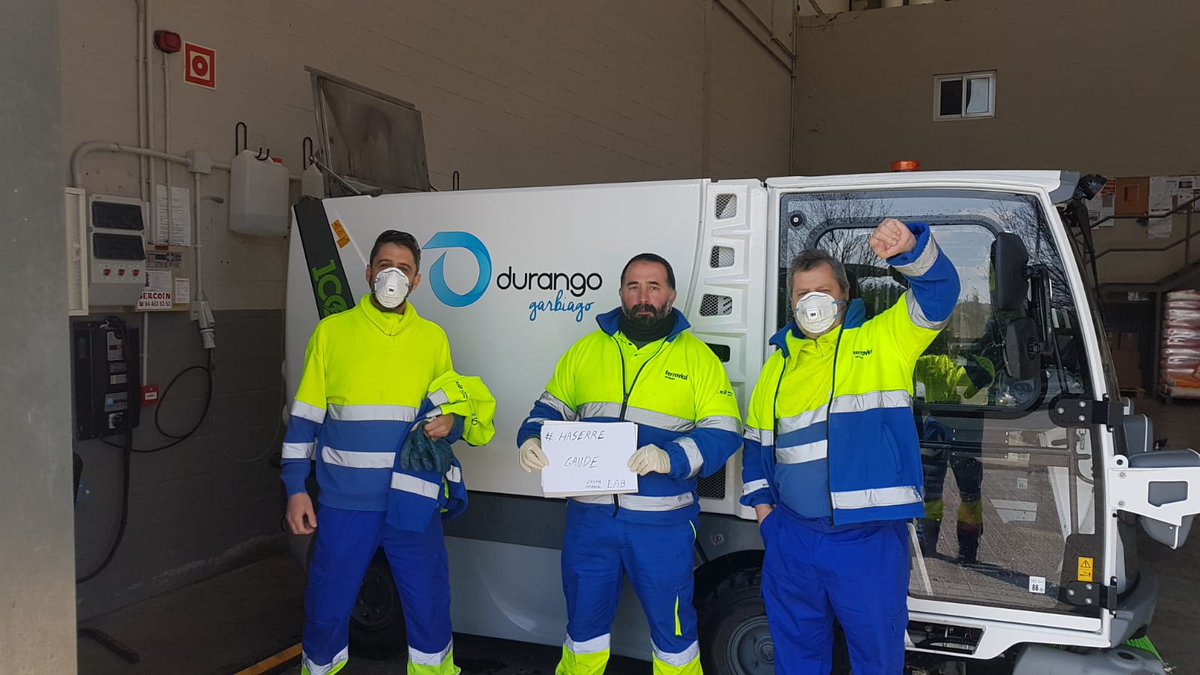 Cespa, Durangoko kale garbitzaileak #HaserreGaude #HaserreEguna #MuestraTuEnfado