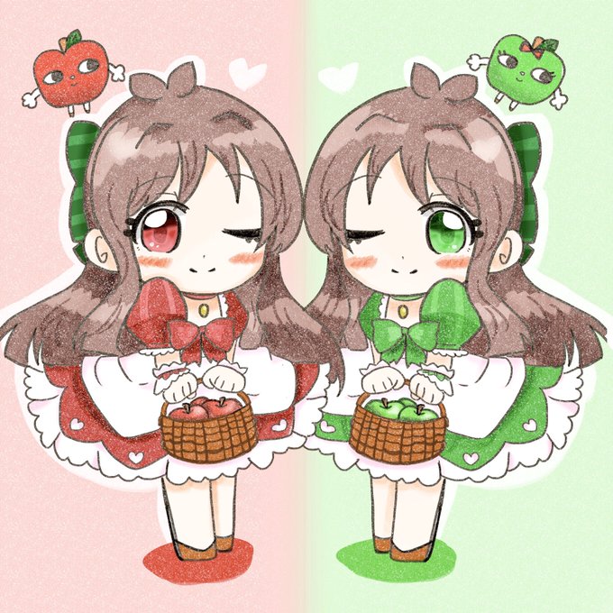 ?あかりんご×あおりんご?
#辻野あかり 