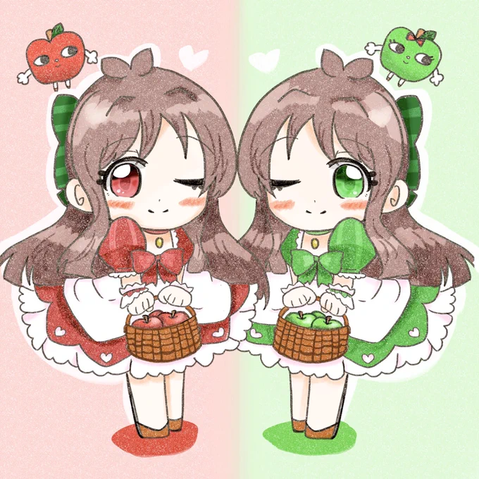 ?あかりんご×あおりんご?
#辻野あかり 