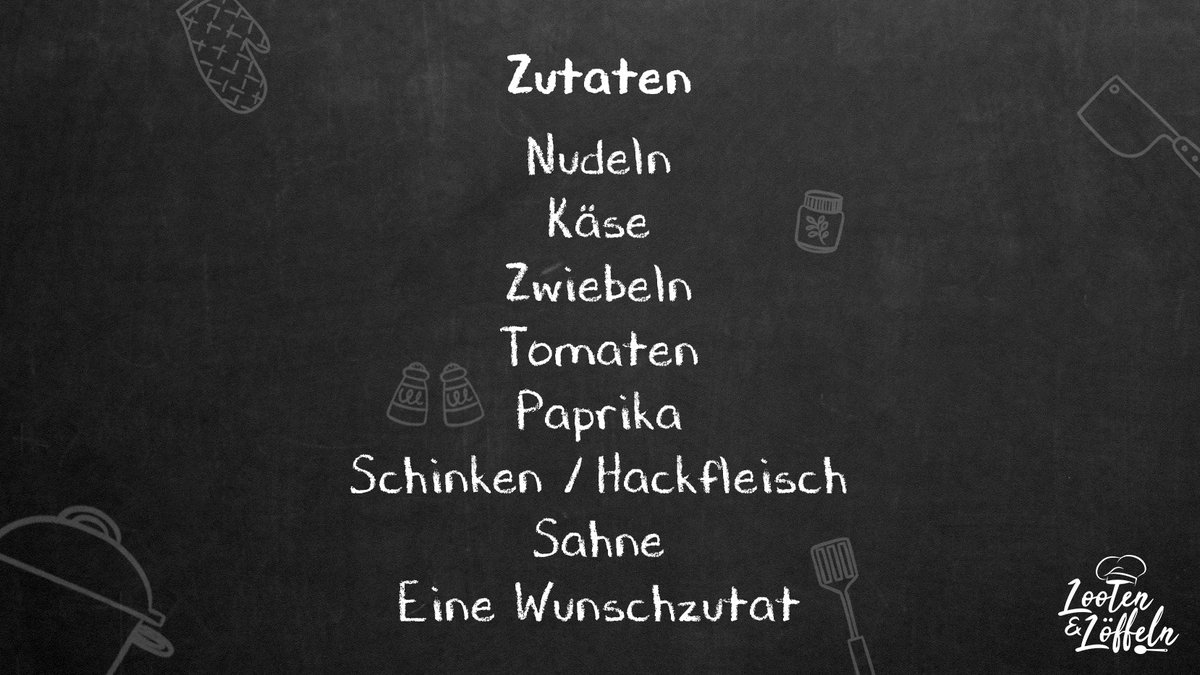 NerdStarTv's tweet photo. Man nehme drei Kontrahenten, drei Küchen, drei verschiedene Gerichte - oder? Looten und Löffeln gibt's heute ONLINE! Mit dabei @Twitch_Maty @DerReichart und natürlich @DirtyDoerk - Ihr bestimmt den Gewinner! Kochen Royale oder so ähnlich 😂🧂

19:00 https://t.co/U7fG0GzF7M https://t.co/ojMSP2JiQt
