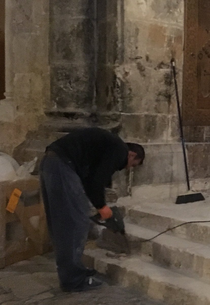 HeritageHeathr's tweet photo. Day 3 #achurchaday This guy really should #StayHome, there really isn’t a place for a pneumatic drill in a #historic #churchbuilding but where is he ? Maybe be found his way in using the abandoned ladder ? Keep your church buildings secure and lock ladders up @Ecclesiastical https://t.co/rA7PpUVlUL