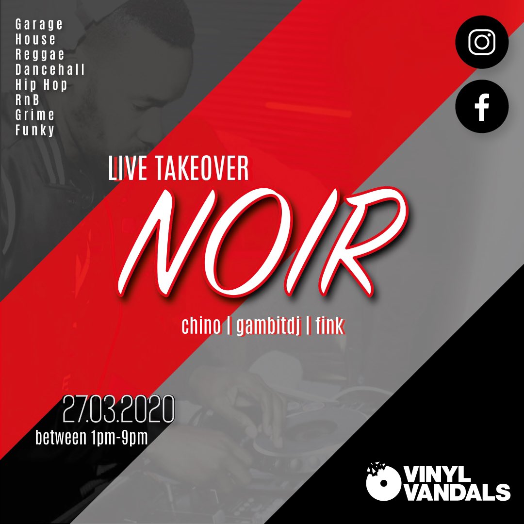 ChinoVv_'s tweet photo. Just getting set up to go live again with the @noir_doha team @gambitdj @young_fink , we will all be streaming from home locations &amp; be running some tunes throughout the day kicking off around 2:30pm (Qatar) 11:30am (UK) on Facebook &amp; hopefully IG  #SoulfulHouse #NoirDoha Vv&amp;out https://t.co/HBU18dFgaR
