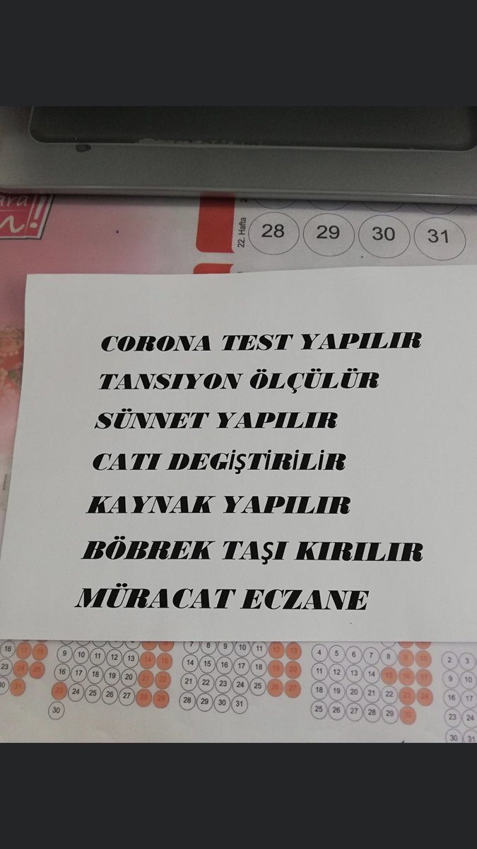 Herşey mevcut bizde !!!