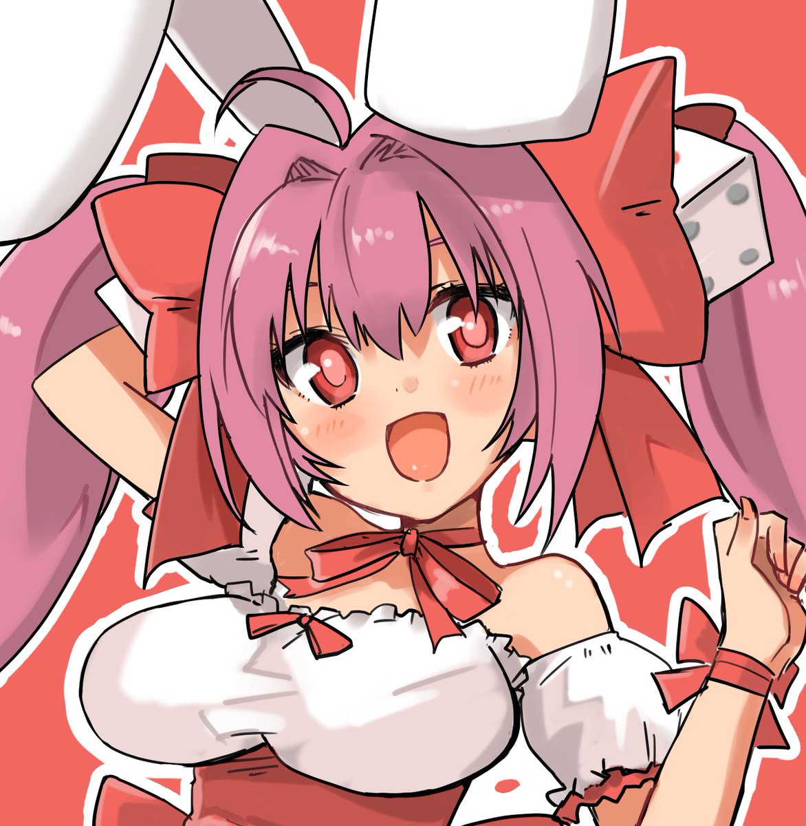 うさだヒカル 「skebでリクエストしてもらったうさだ描けた。
顔が可愛く描けたから見て!
ht」|ハンバーガーのイラスト