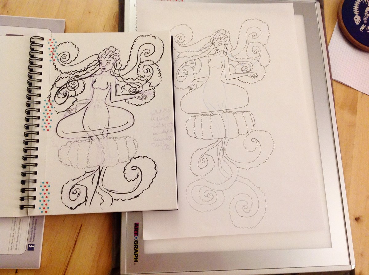 Song_Thread's tweet photo. Artful Friday.
This is an older piece. I have an obsession with mermaids. I confess. Every May I try to participate with Mermay. This is one of those pieces. Swipe left to see the prep for this piece. And yes I did empty an entire black marker for this. https://t.co/Xn3A35eM0C