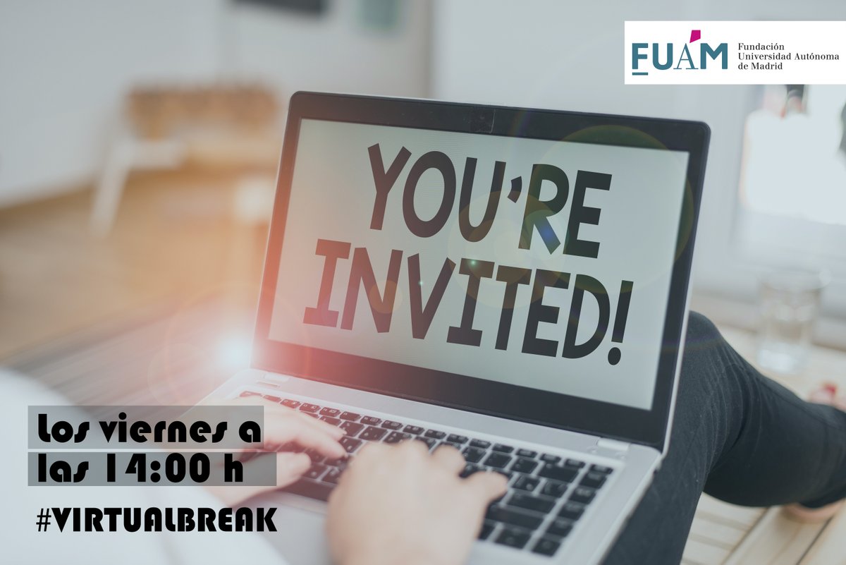 fuam_uam's tweet photo. ¡Hemos superado otra semana de teletrabajo! Lo celebramos a las 14:00h en nuestro #VirtualBreak 👨‍💻👩‍💻 ¿Contamos contigo? https://t.co/51GPY0ZtP5