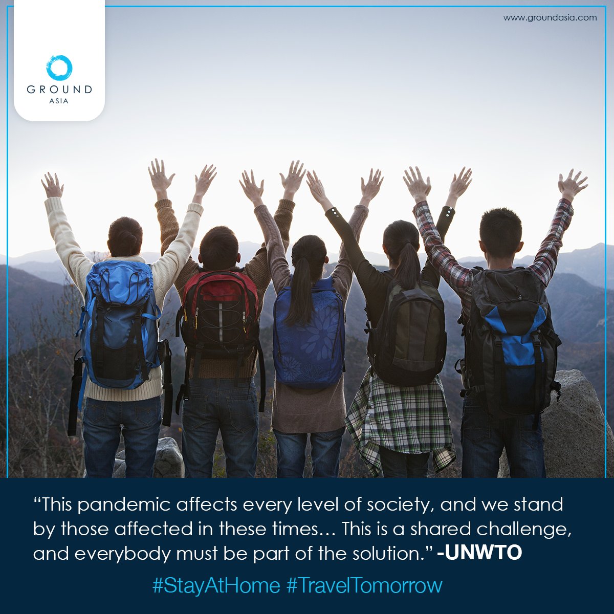 groundasia's tweet image. People and their wellbeing must come first! #StayAtHome #TravelTomorrow