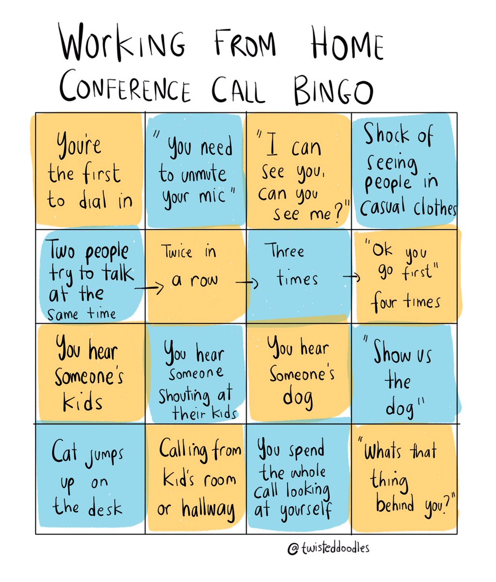 Conference call bingo
