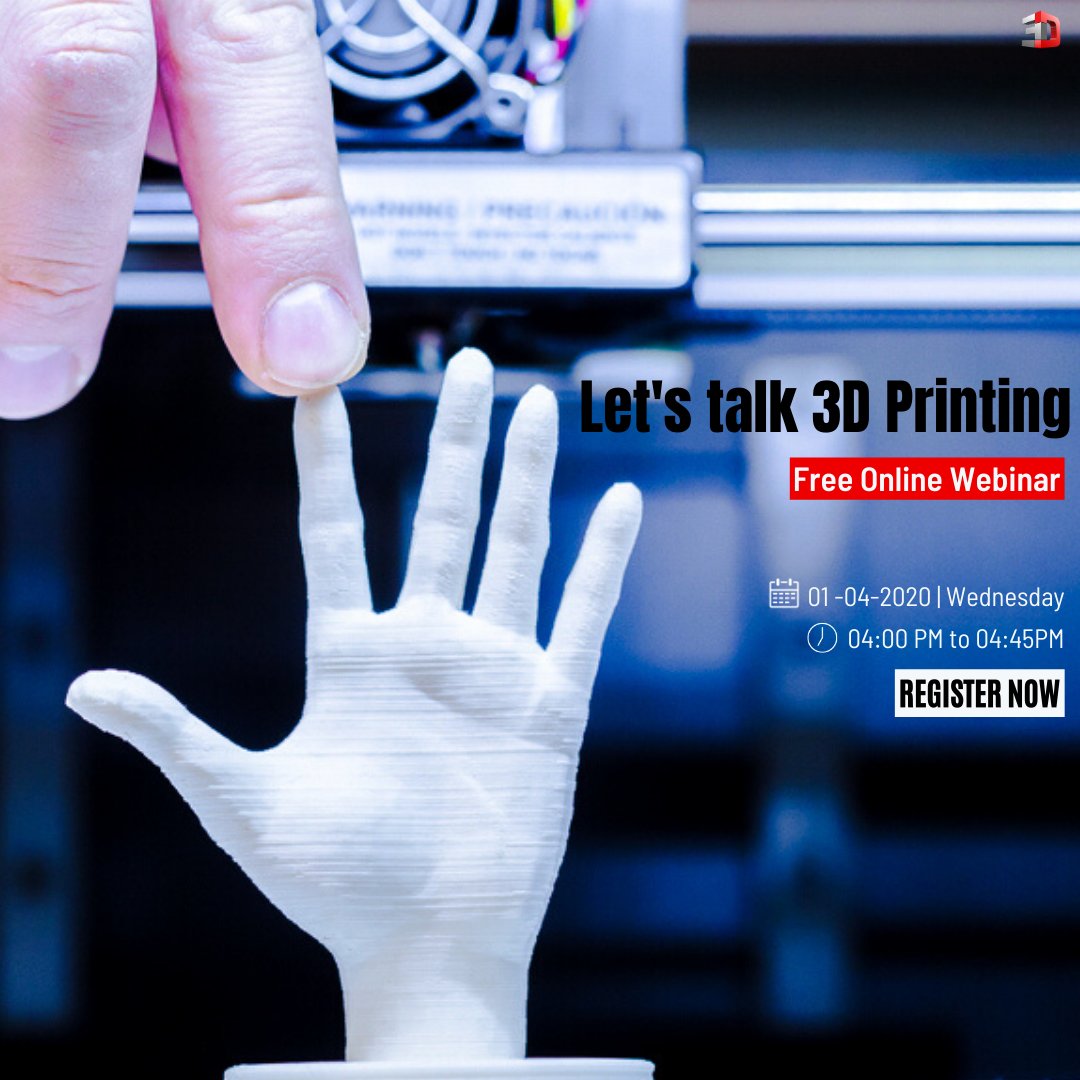 3DingIndia's tweet photo. Did you miss our last webinar?
No worries, Join our Free Online webinar every Wednesday!

FREE 3D Printing Q&amp;A webinar

Registration link: https://t.co/wOtna7s0ZJ
.
.
.
#3ding #3dprintingwebinar #webinar #streaming #live #workshop #3dprinting #3dprinted #3dprint #3dprinter https://t.co/gjJ2ISgWG0