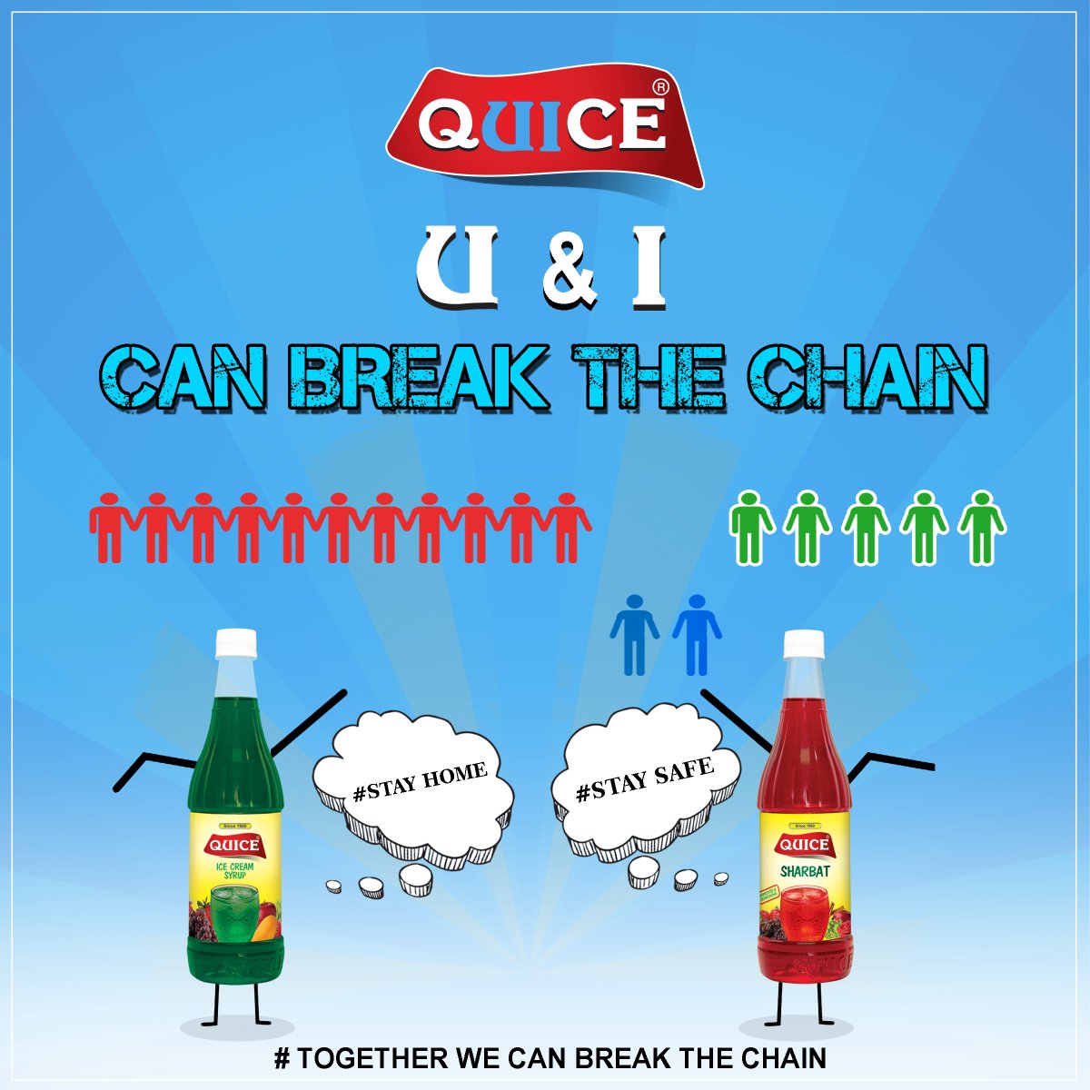 QuiceFood's tweet photo. Prevention is better than cure. Together we can break the chain...

#Quice #YouandICanBreakTheChain #SocialDistancing #TogetherWeCanBreakTheChain #QuiceFood https://t.co/Yez5IWV7uW