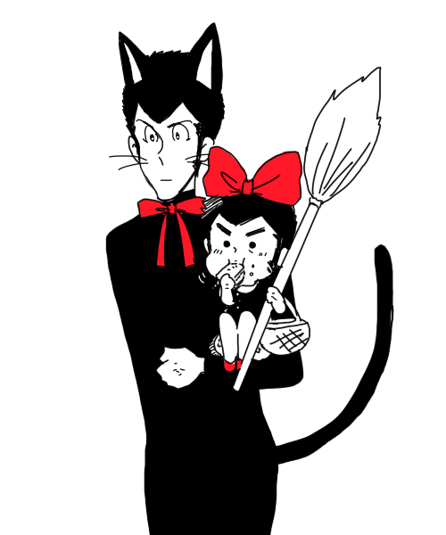 amazukidesu's tweet photo. 俺、魔女のぜにった！
こっちは黒猫のルパン
そして今食べてるのはニシンとかぼちゃのパイ https://t.co/nD4nGXmmte