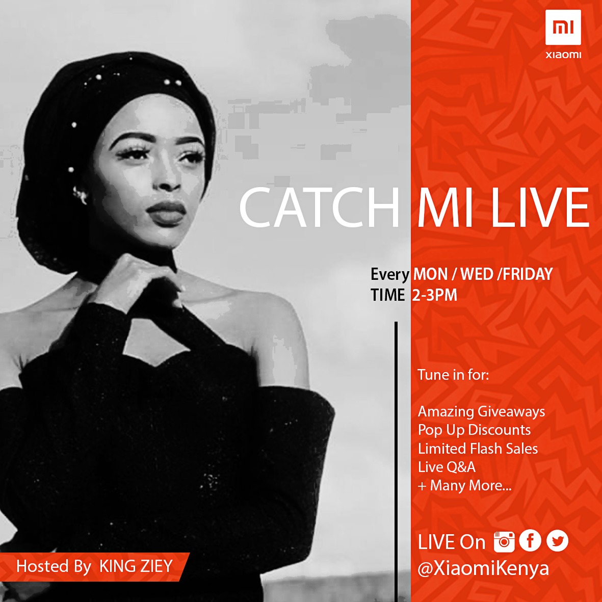 Xiaomi_Kenya's tweet photo. @azeezah_h is LIVE on our instagram page. She's got some amazing giveaways & Flash Sale Deals.
Tune in via this link; https://t.co/jh0gVNLSyt
Its all about #CatchMiLive https://t.co/JKmbFjSIKZ