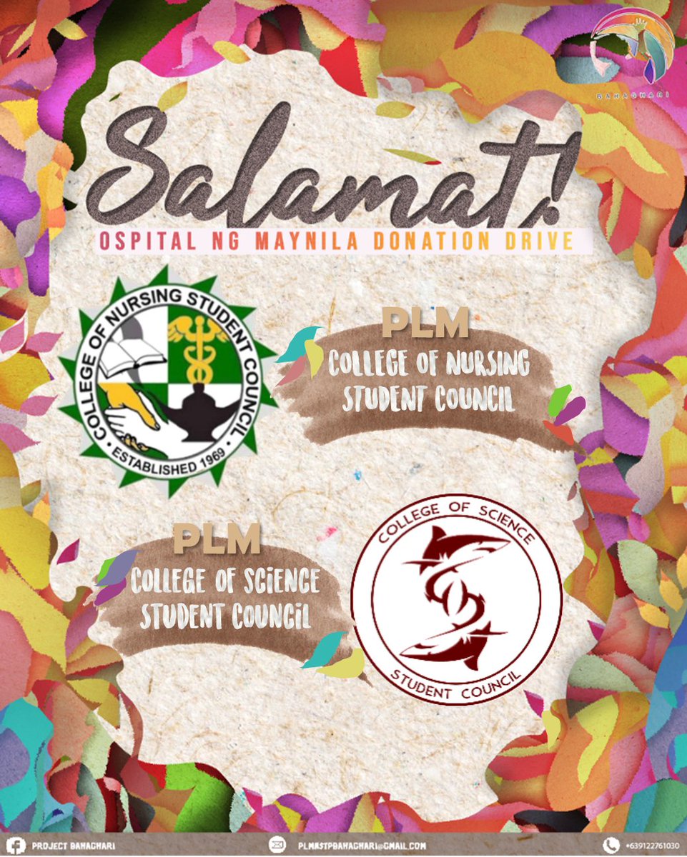 ProjBahaghari's tweet photo. Pinasasalamatan namin ang mga konseho sa loob ng Pamantasan ng Lungsod ng Maynila na tumutulong saming mas lalong maparating ang aming adhika sa masa. Nawa’y dumami pa tayong nagkakaisa’t magbigay-kulay 🌈

#ProjectBahaghari
#BigayKulayBigayBuhay
#ParaSaKalusugan https://t.co/3HCTSqovPc
