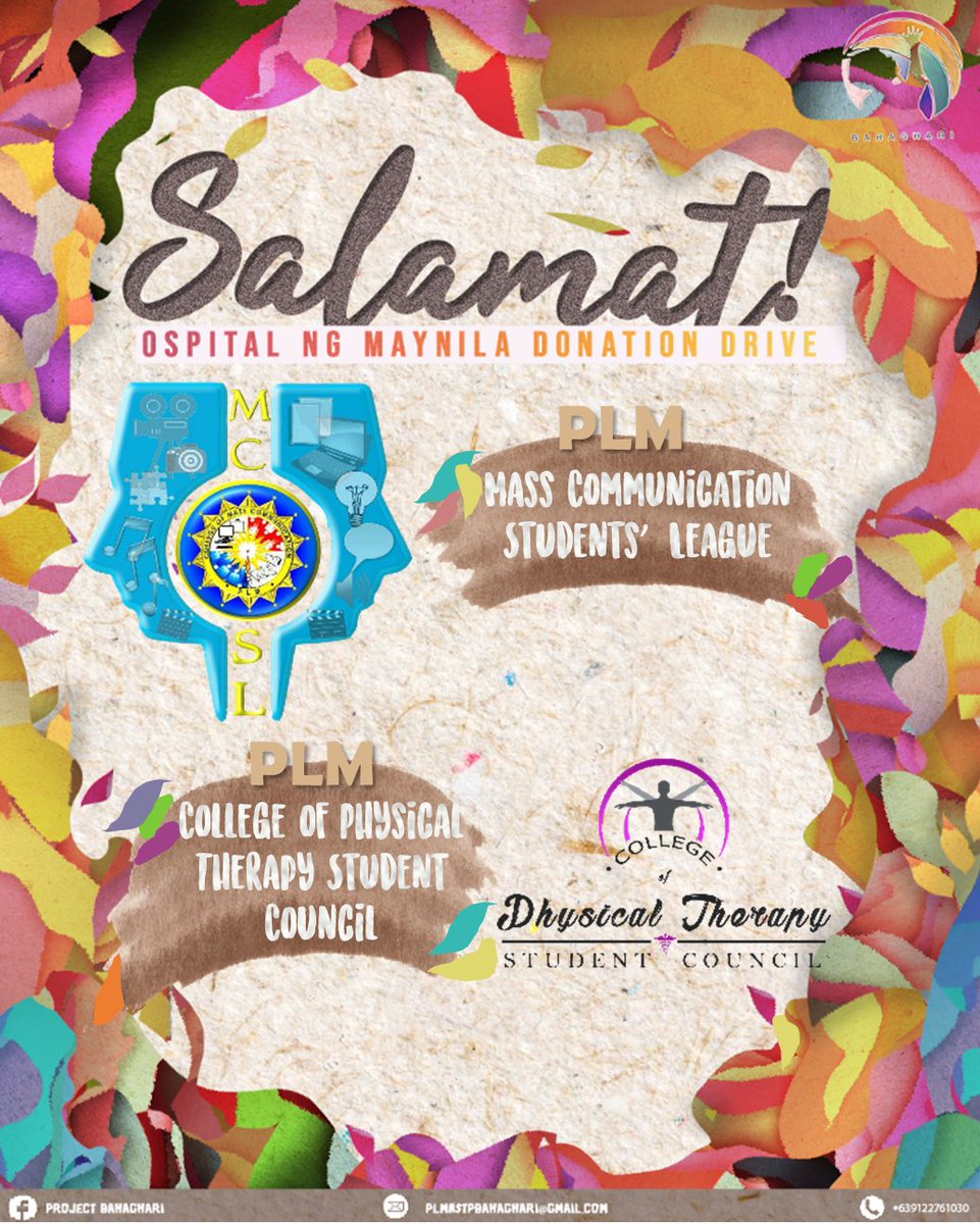 ProjBahaghari's tweet photo. Pinasasalamatan namin ang mga konseho sa loob ng Pamantasan ng Lungsod ng Maynila na tumutulong saming mas lalong maparating ang aming adhika sa masa. Nawa’y dumami pa tayong nagkakaisa’t magbigay-kulay 🌈

#ProjectBahaghari
#BigayKulayBigayBuhay
#ParaSaKalusugan https://t.co/3HCTSqovPc
