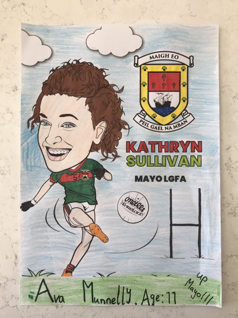 MayoGAA's tweet photo. Here are more great entries we have received for our colouring competition. Gets yours in to us using #mayocolours before we pick our winner later today.
Print it out here https://t.co/vql1jrxiBe https://t.co/N0J8UJHWCa