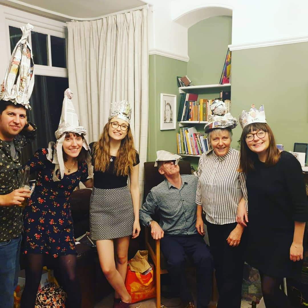 LillySslt's tweet photo. #WearAHatDay @SLTSocietyNCL @braintumourrsch 
Isolated without a hat- so heres my family christmas hat competition! https://t.co/CXmLtOwoRr