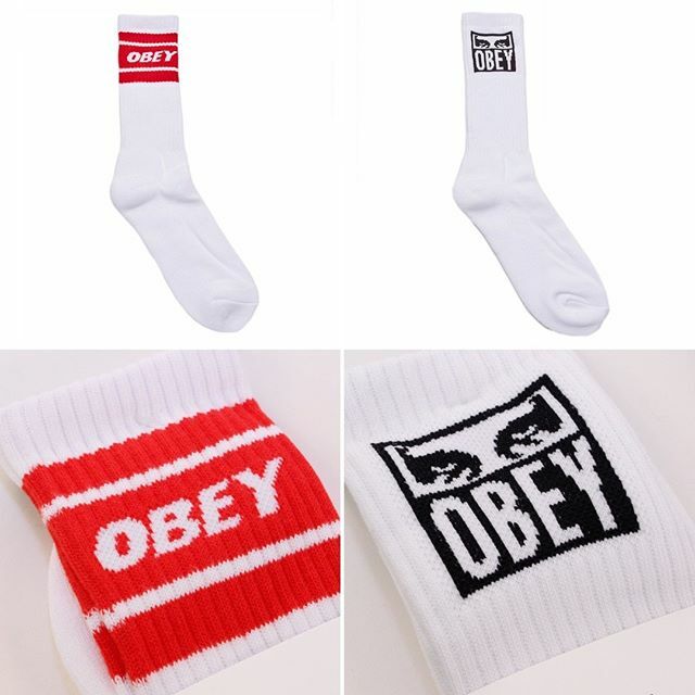 The Cooper II &amp; Icon Eyes Sock from Obey 👀. #rouletteclothing #obeyclothing #accessories #socks #SS20