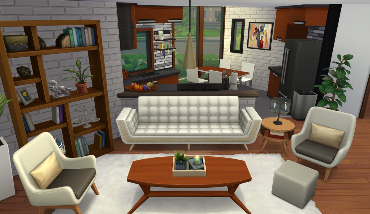 YanaLaayis's tweet photo. - Contemporary Family Home -
This is my attempt on @lilsimsie's #SadSimsieShell challenge. The diagonal shell proved to be very challenging (oh, the stairs!), but a lot of fun, which resulted in a triangular kitchen for instance.
EA-ID: YanaLaayis
#ShowUsYourBuilds
#TheSims4 https://t.co/0uKliYRT9v