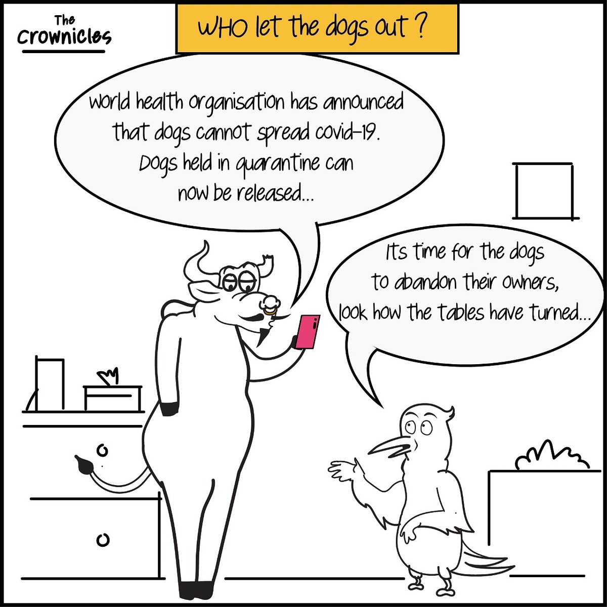 TCrownicles's tweet photo. Who let the dogs out?? #CoronaVillains #dogs #QuarantineActivities #Quarantine #CoronaLockdown #CoronavirusPandemic #TheCrownicles https://t.co/lwlMDyhLQZ
