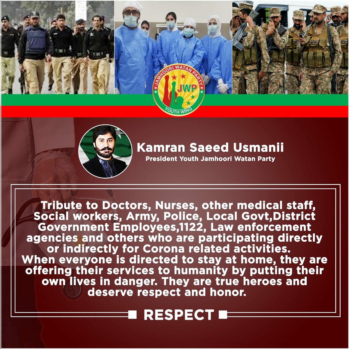 MKamranUsmani's tweet photo. #RespectForYouAll
#WhiteFlag https://t.co/vOWiM6S2aF