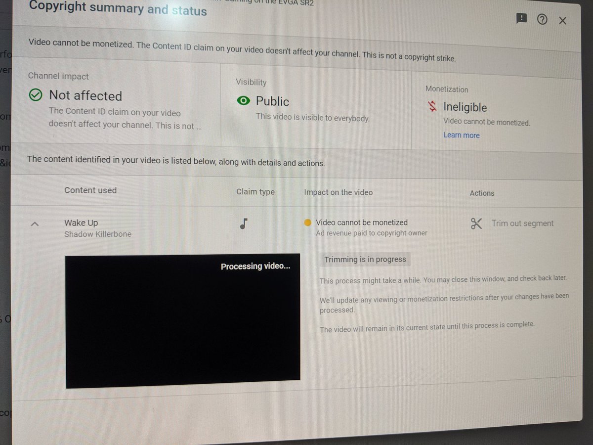 TechYESCity's tweet photo. Really annoying when you use 'copyright free' music only to be slapped  over a year later with a claim.  @TeamYouTube please help protect us creators better from this, with blocking these retroactive claims automatically. As it's not fair. https://t.co/qFfikwCc5u