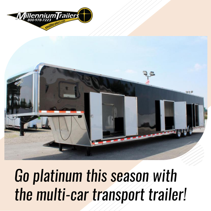 Milltrailer's tweet photo. Here's a 'toy' hauler for the wanderlust in you! Pack your bags, rev up your motorbikes and set out with your Toy Haulers in tow: https://t.co/rceFvRVBiW 
#toyhauler #trailersonsale #shopcustomtrailers #trailerswithlivingquarters https://t.co/r9QXdg3nFl