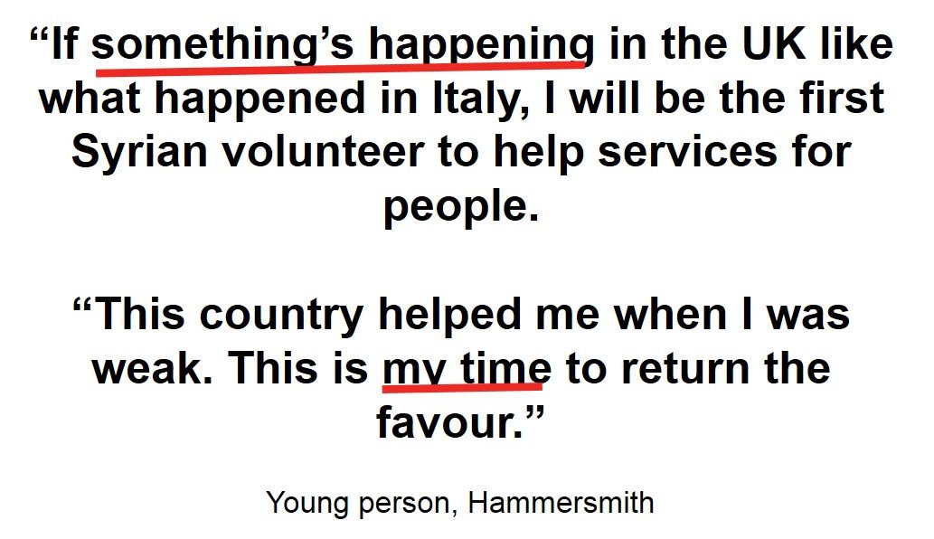 VOICESNetworkUK's tweet image. During these challenging times, young refugees and people seeking asylum want to help in the communities that have welcomed them #PowerOfKindness #StayatHome #CommunitySpirit