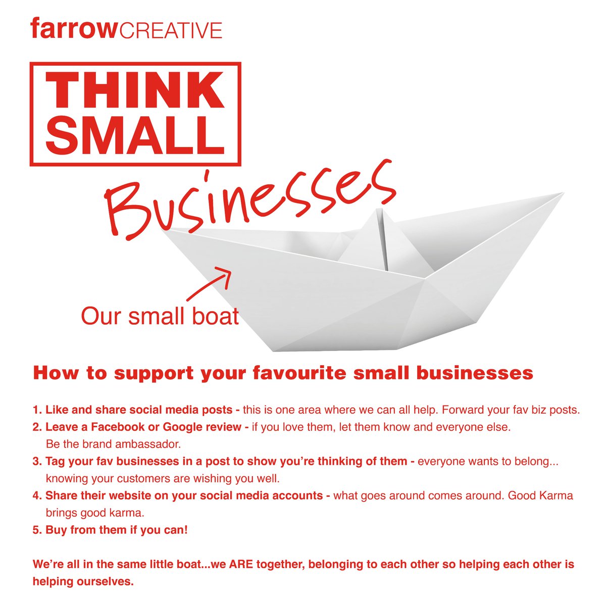 creativefarrow's tweet photo. We can all support small businesses during these uncertain times - go on, just like, retweet or comment on posts! #farrowcreative #smallbusiness #supportsmallbusiness #smallbusinessuk #hampshirebusiness #graphicdesign #doyourbit https://t.co/jJtiMLwcua