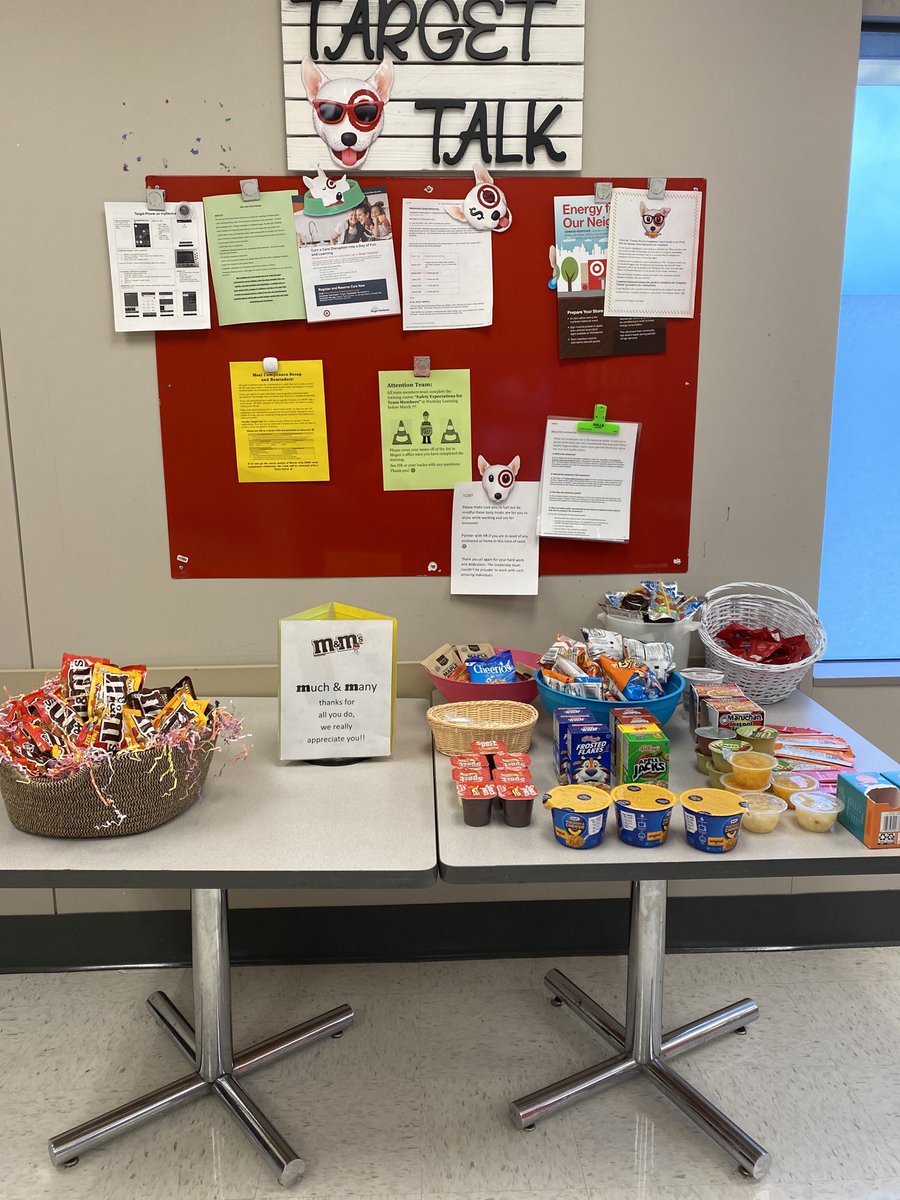 KayleyMills01's tweet photo. Much &amp; Many THANKS to the 🎯T2267 team. This team has amazed us more &amp; more everyday with the ability to adapt and deliver joy to each other and our guest🙌So proud to be apart of this team☺️ ⁦@haleyfromtarget⁩ ⁦@SamanthaW8117⁩ ⁦⁦@Danny_Noonan11⁩ https://t.co/qJorPZ2D8W