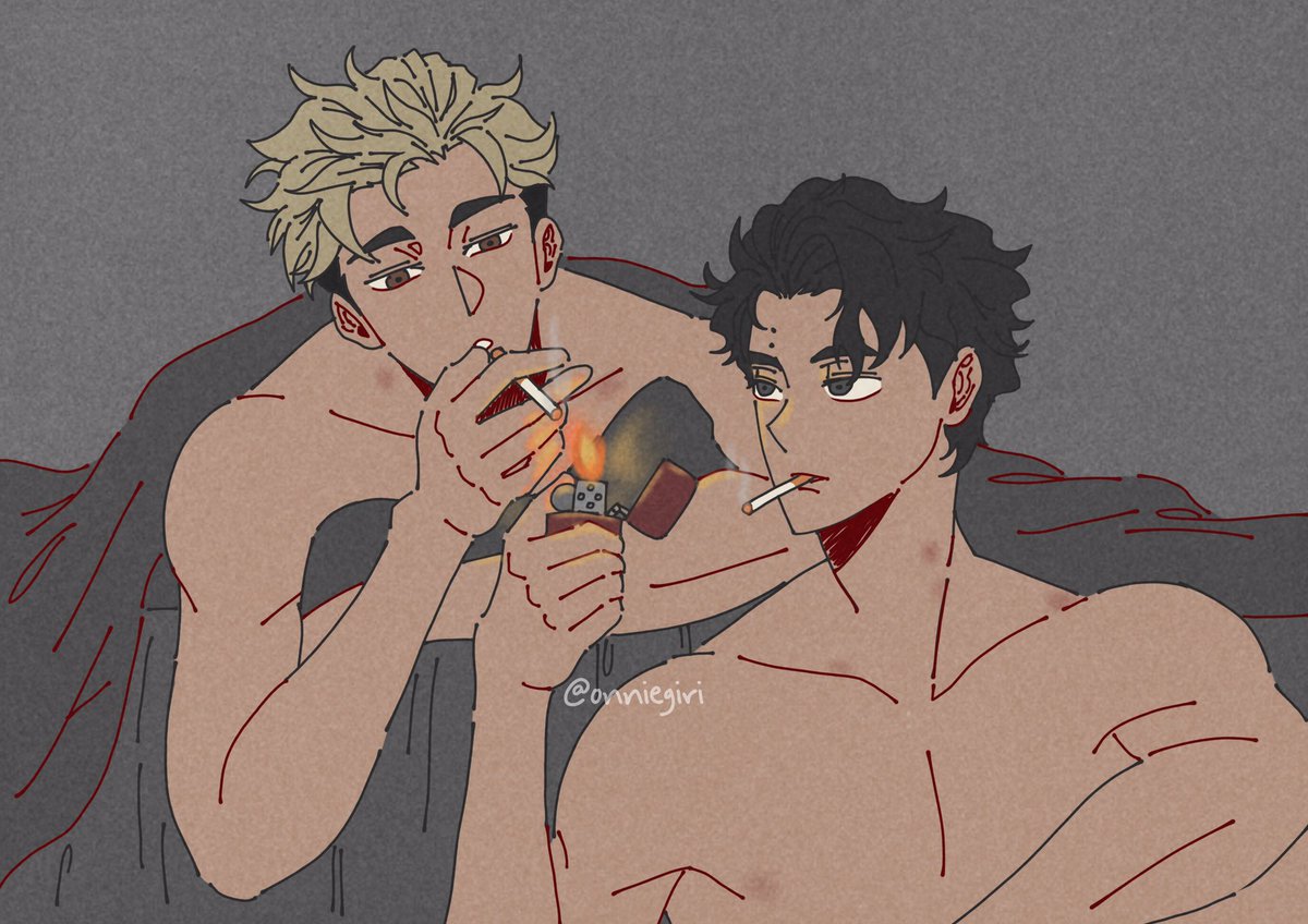 onniegiri's tweet photo. cigarettes after ...

#sakuatsu #atsumu #sakusa #hq #haikyuu #ハイキュー https://t.co/z5jHQaMDqR