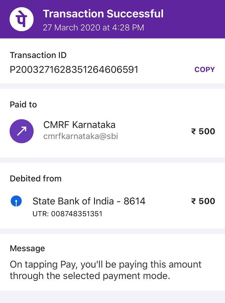 _arunkumarad's tweet photo. I have donated for our state (Tamil Nadu and Karnataka) small contribution from my side and I request to you all Please donate how much you can for our government to fight against COVID-19. 
Already our government facing issues with financially due to lockdown. 
Thank you all https://t.co/jPKcPhR6dO