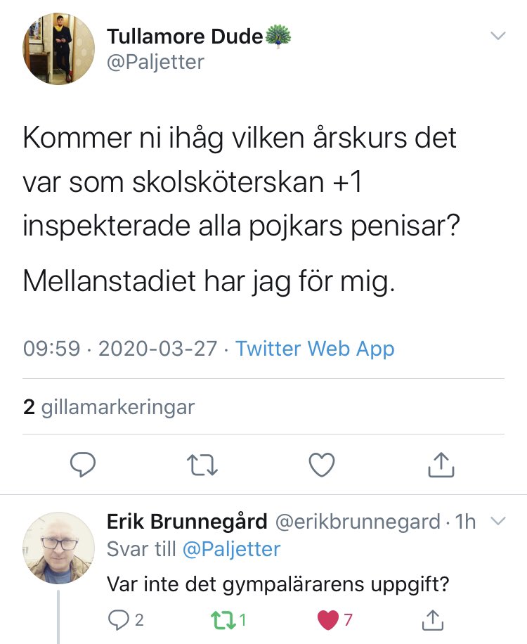 Dagens reply!

<a href="/erikbrunnegard/">Erik Brunnegård</a> mina vänner: