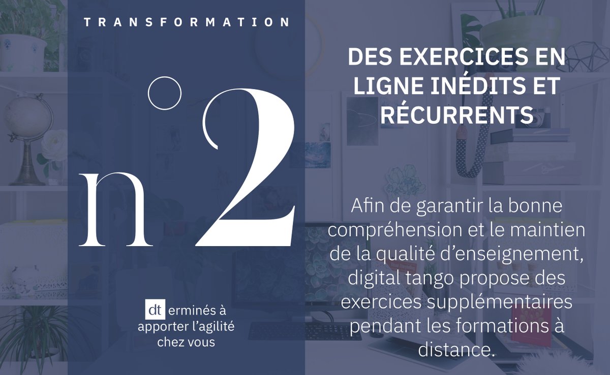 Digital Tango (@digital_tango) on Twitter photo Digital Tango vous propose des exercices adaptés au suivi d'une formation à distance ! Pour plus d'informations contactez nous à l'adresse suivante : formations@digitaltango.ca
#safe #scaledagile #formationenligne #agile #agilité Digital Tango vous propose des exercices adaptés au suivi d'une formation à distance ! Pour plus d'informations contactez nous à l'adresse suivante : formations@digitaltango.ca
#safe #scaledagile #formationenligne #agile #agilité