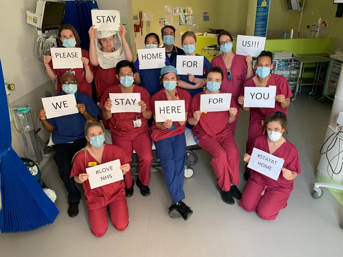 As we go into the weekend, here's a message from our team in the Emergency Department #StayAtHome